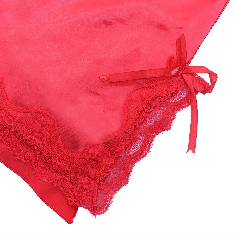 Sexy Lingerie Nightgown Women Sleepwear Silk Straps Nightdress Female Nightwear Summer Off Shoulder Nighties Dress