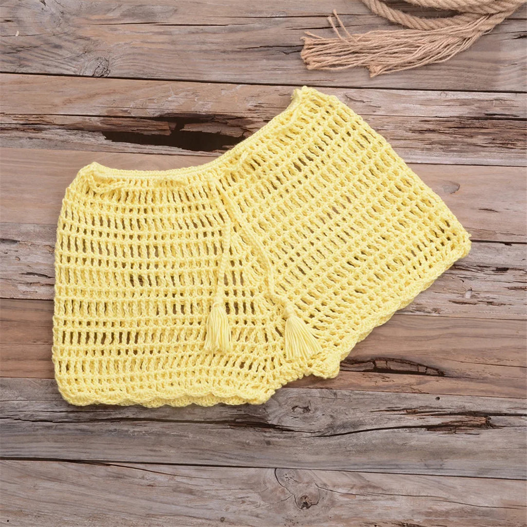 17 Colors Bikini Bottom Hollow Out Mini Shorts Swim Brief Women Swimwear Female Bather Brazilian Tanga Panties Underwear V7011