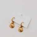 Shell Pearl Hoop Earrings - WATERPROOF