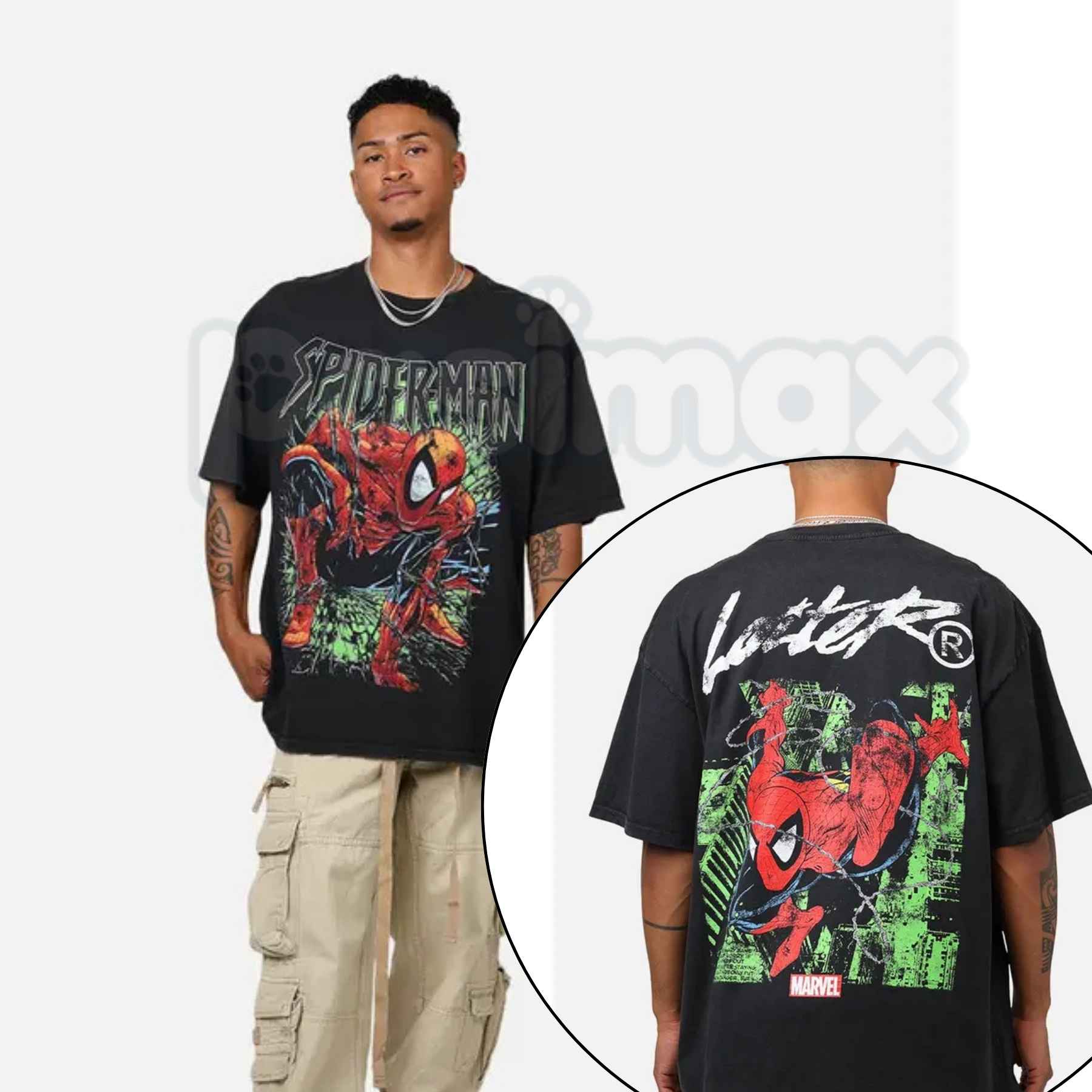 Spider-Man Graphic T-Shirt – Classic Marvel Superhero Unisex Cotton Streetwear Shirt