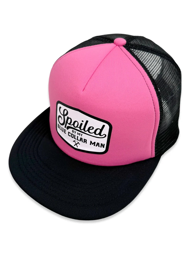 Spoiled By My Blue Collar Man Trucker Hat Collection