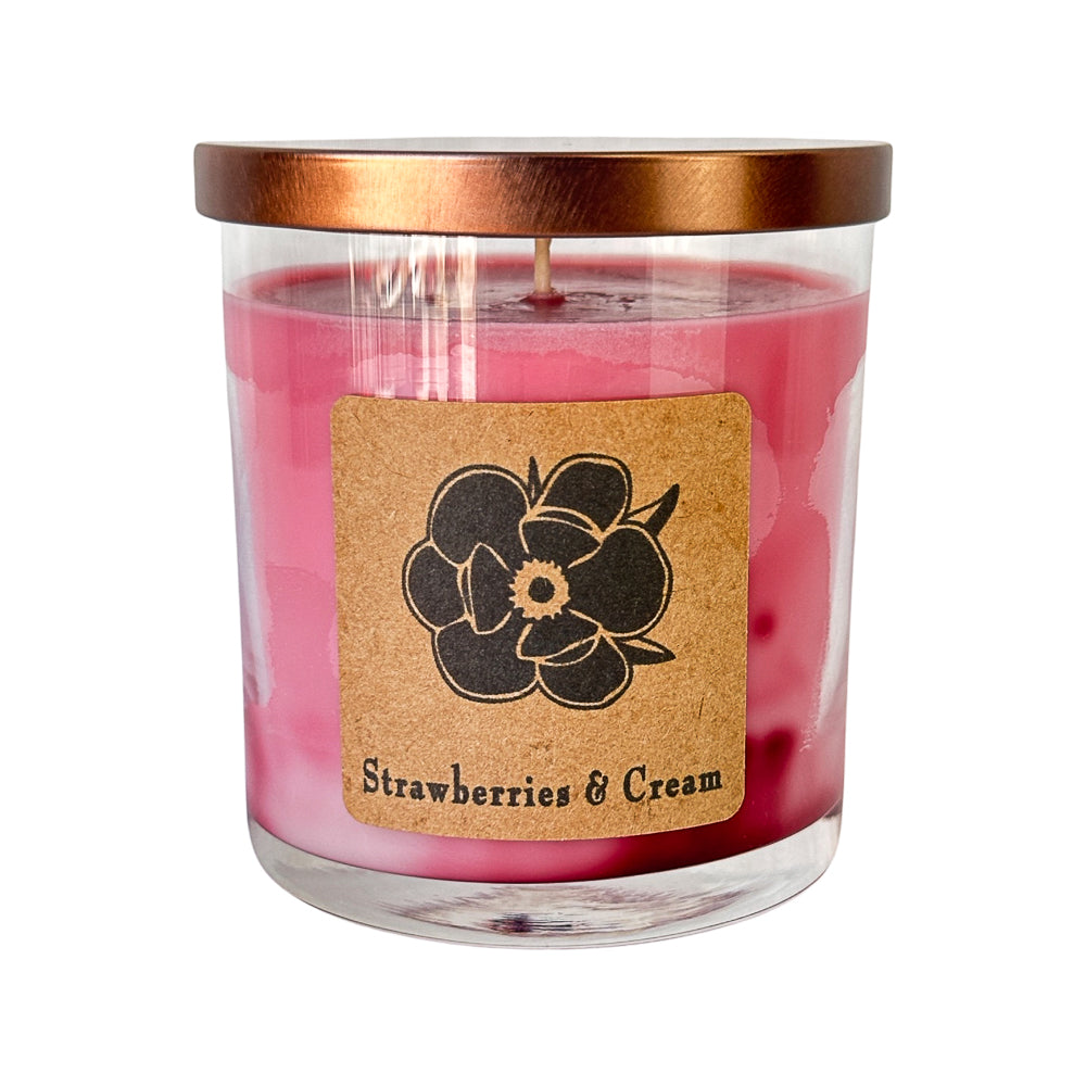 Strawberries & Cream 10oz Soy Candle