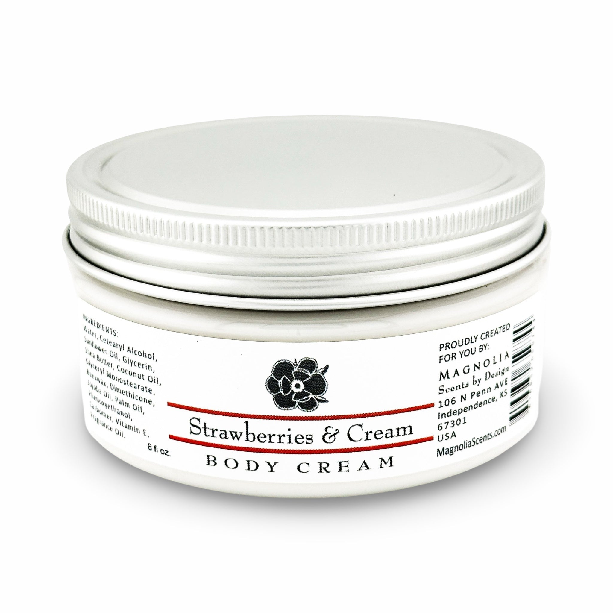 Strawberries & Cream 8oz Body Cream