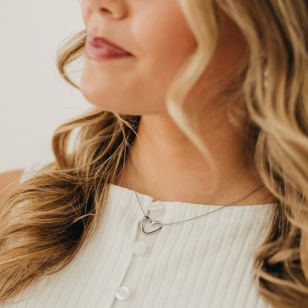 Tangled in Love Heart Necklace - WATERPROOF