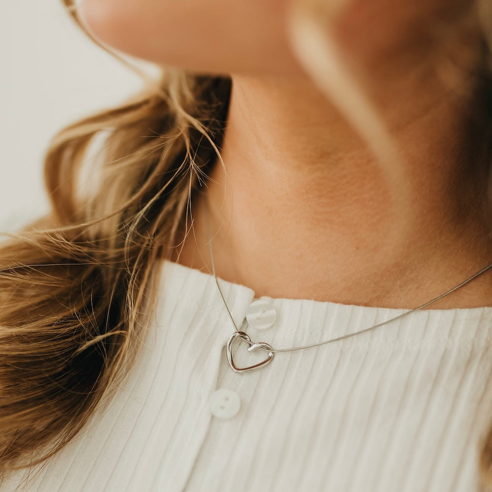 Tangled in Love Heart Necklace - WATERPROOF