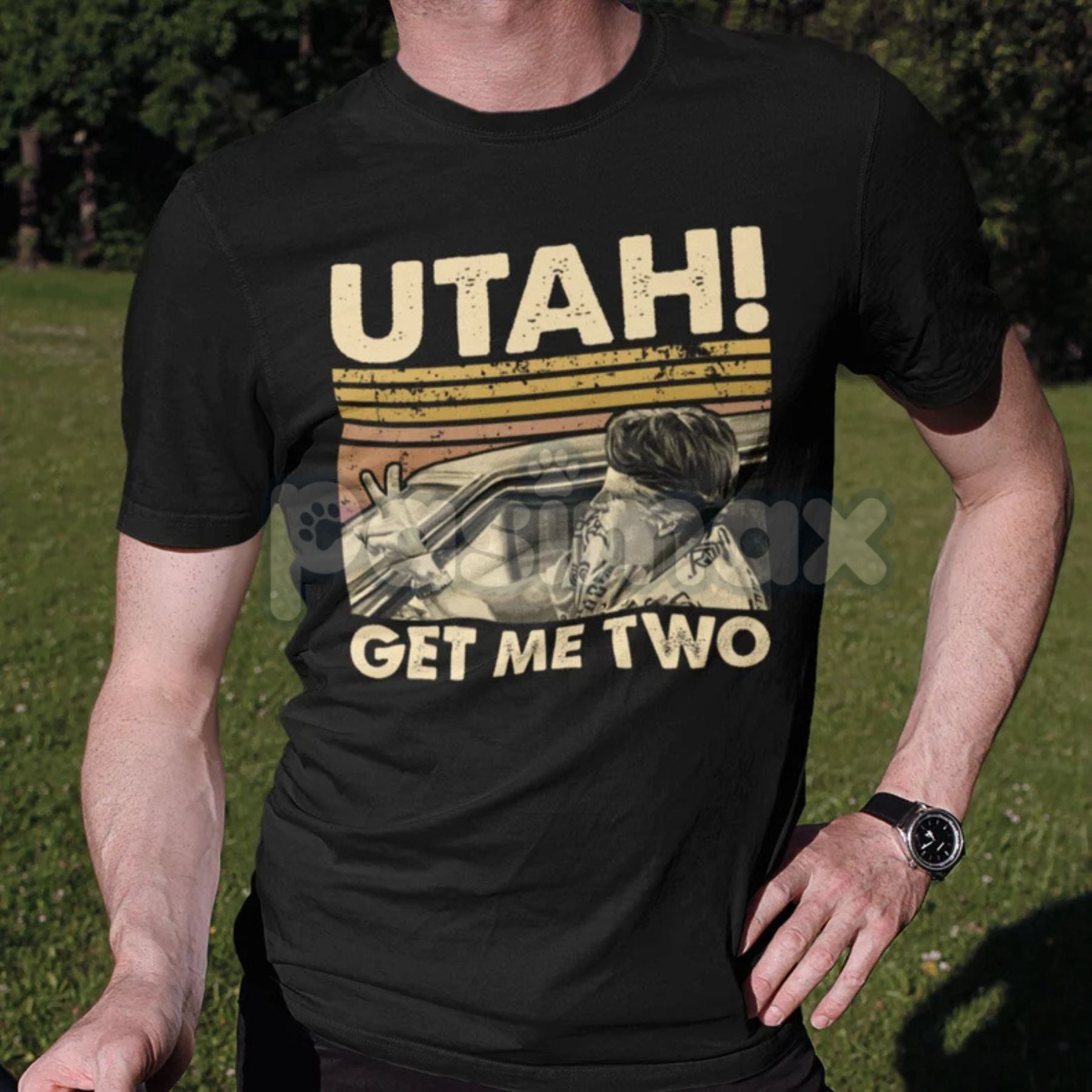 "Utah Get Me Two" Vintage T-Shirt - Funny Retro Quote Shirt, Classic College Fan Apparel