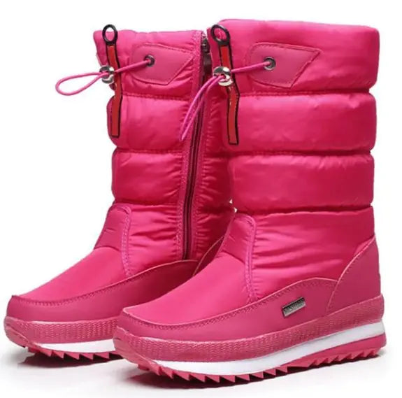 Thick waterproof and anti-ski boots for Winter