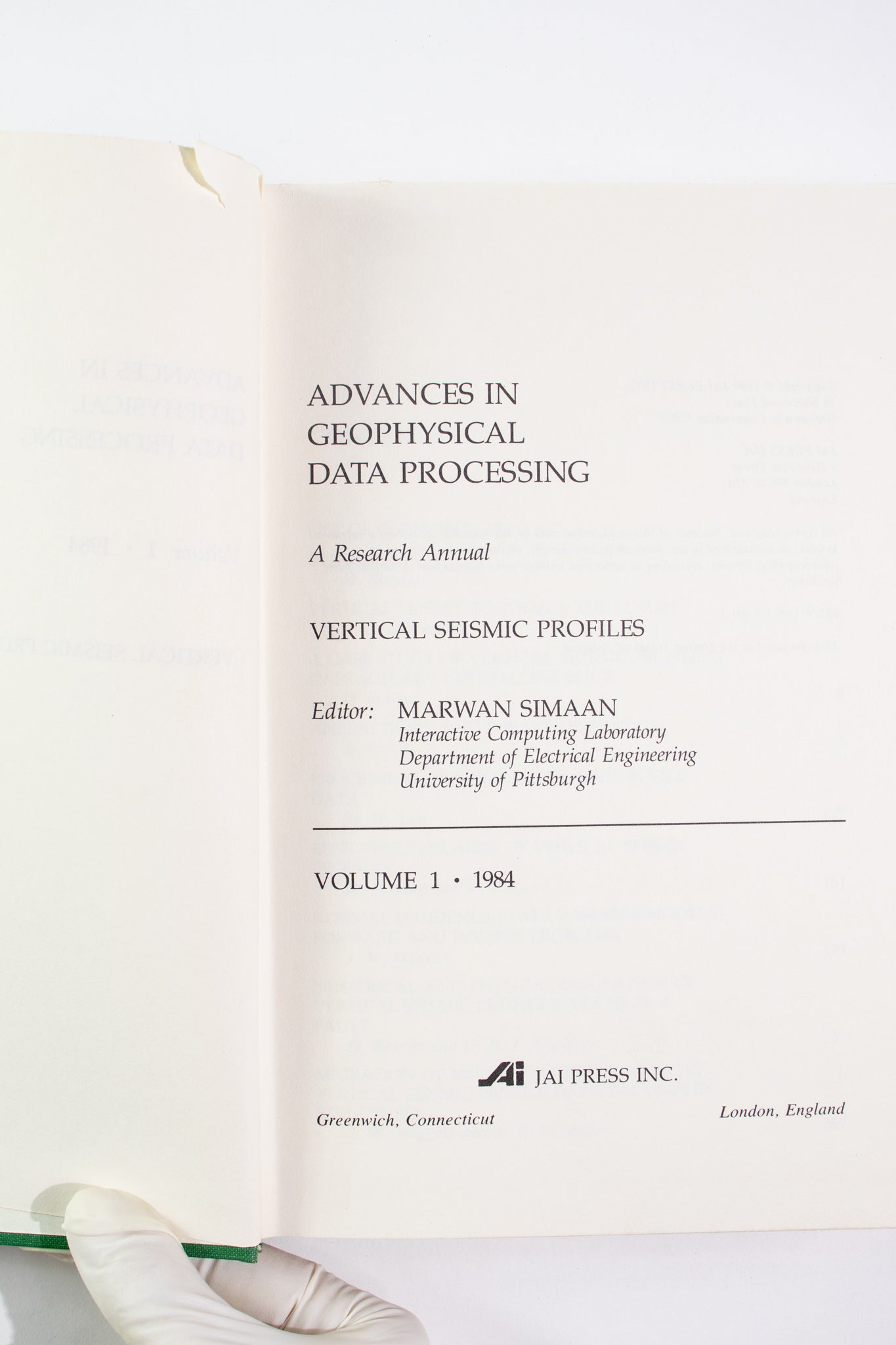 Advances in Geophysical Data Processing Vol. 1