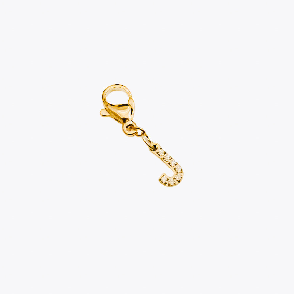 Bundled Initials Charm Bar Chanelle Charms - WATERPROOF