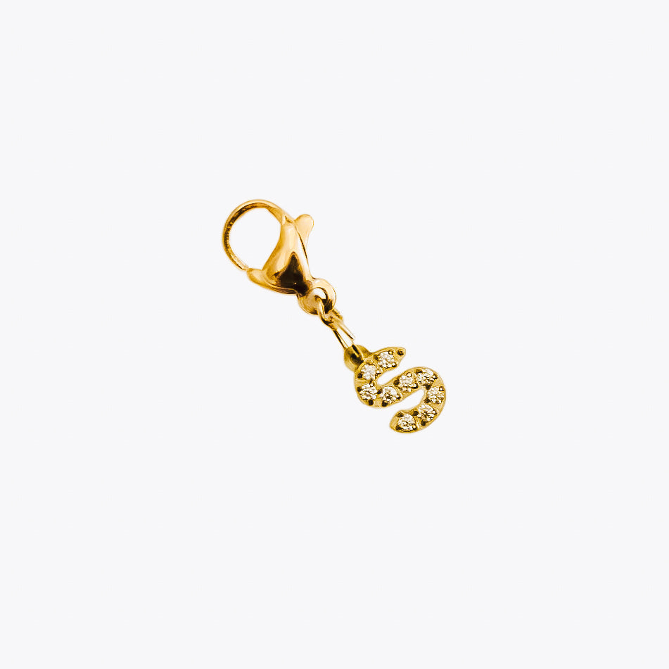 Bundled Initials Charm Bar Chanelle Charms - WATERPROOF