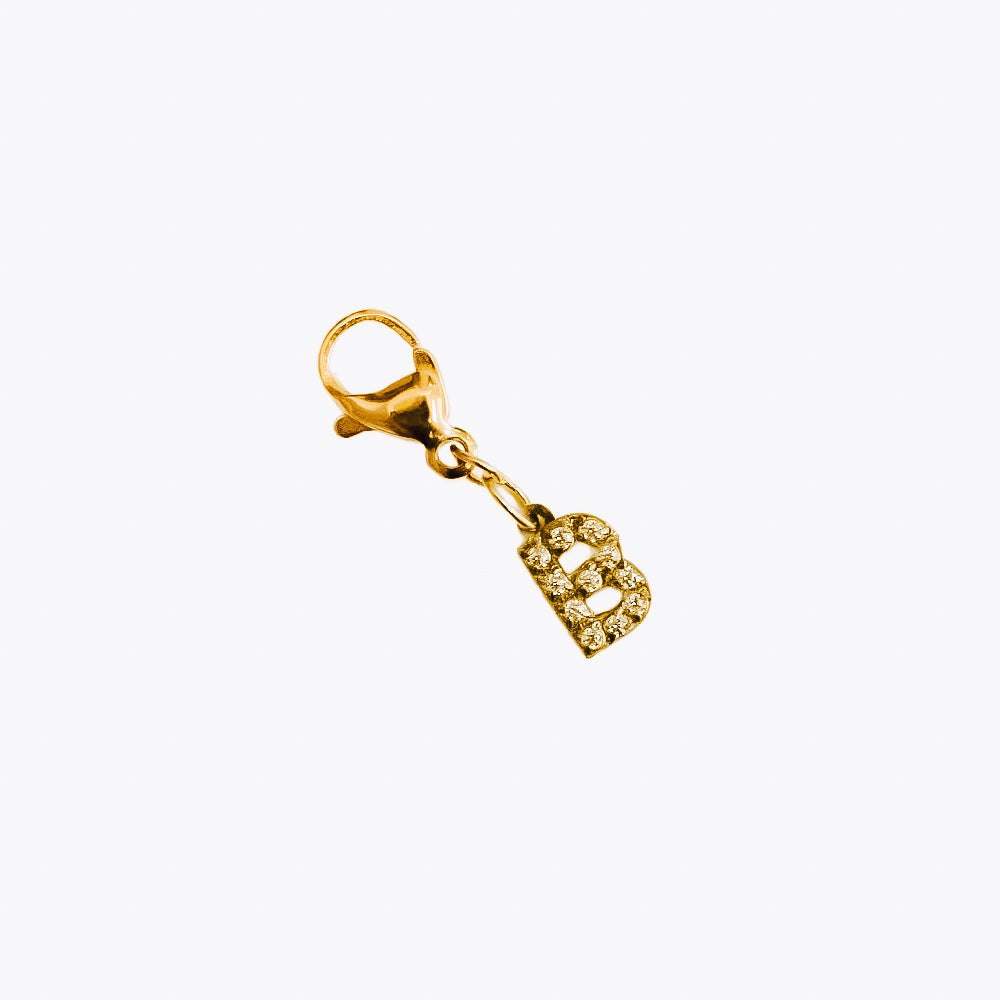 Bundled Initials Charm Bar Chanelle Charms - WATERPROOF