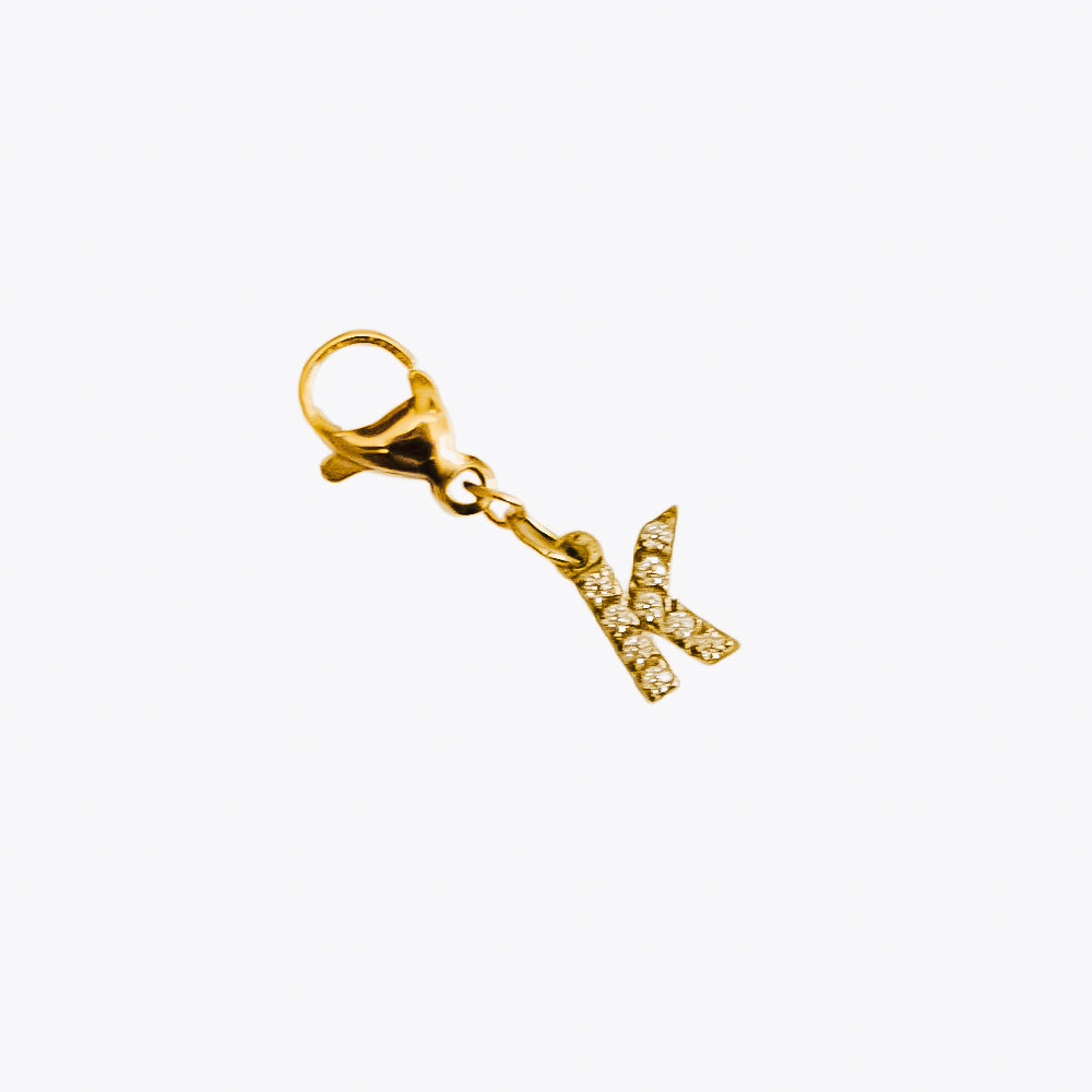 Bundled Initials Charm Bar Chanelle Charms - WATERPROOF