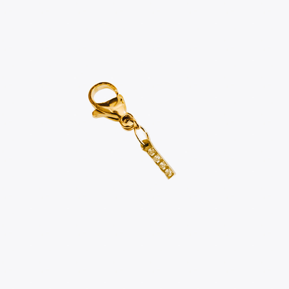 Bundled Initials Charm Bar Chanelle Charms - WATERPROOF