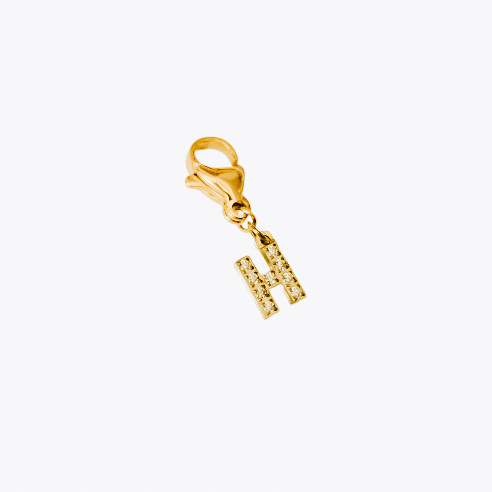 Bundled Initials Charm Bar Chanelle Charms - WATERPROOF