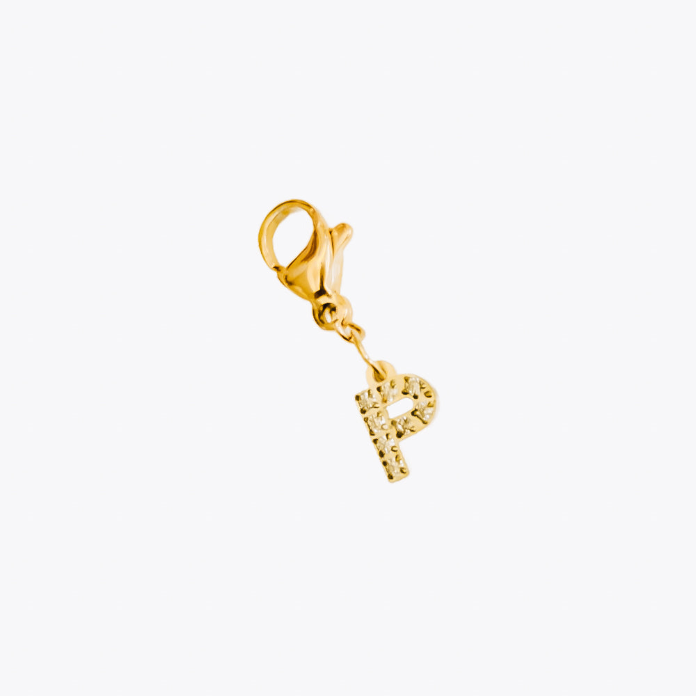 Bundled Initials Charm Bar Chanelle Charms - WATERPROOF