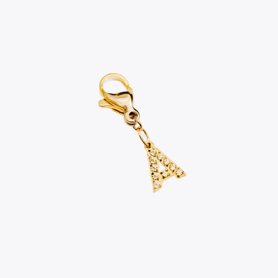 Initial Charm Bar Chanelle Charms - WATERPROOF