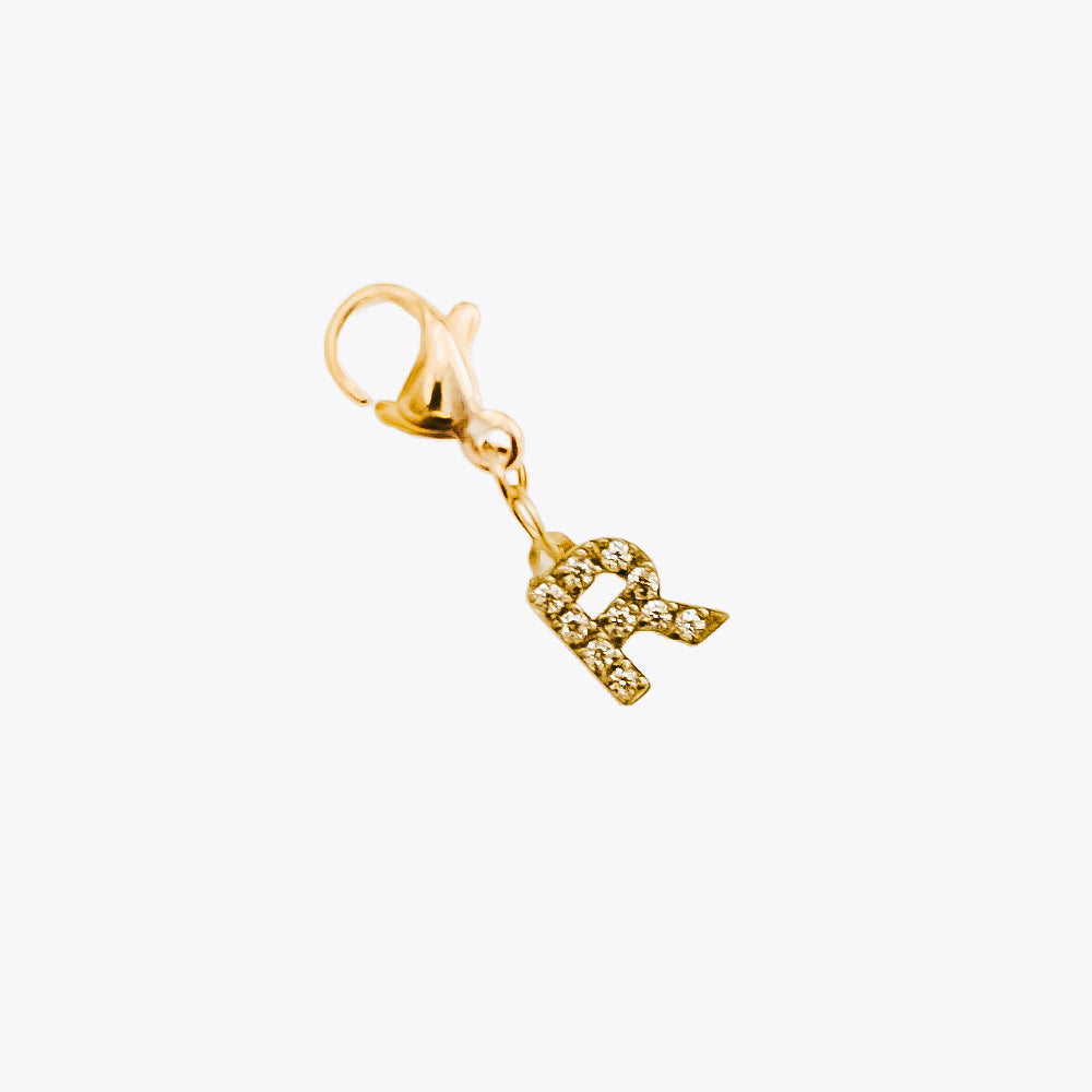 Bundled Initials Charm Bar Chanelle Charms - WATERPROOF