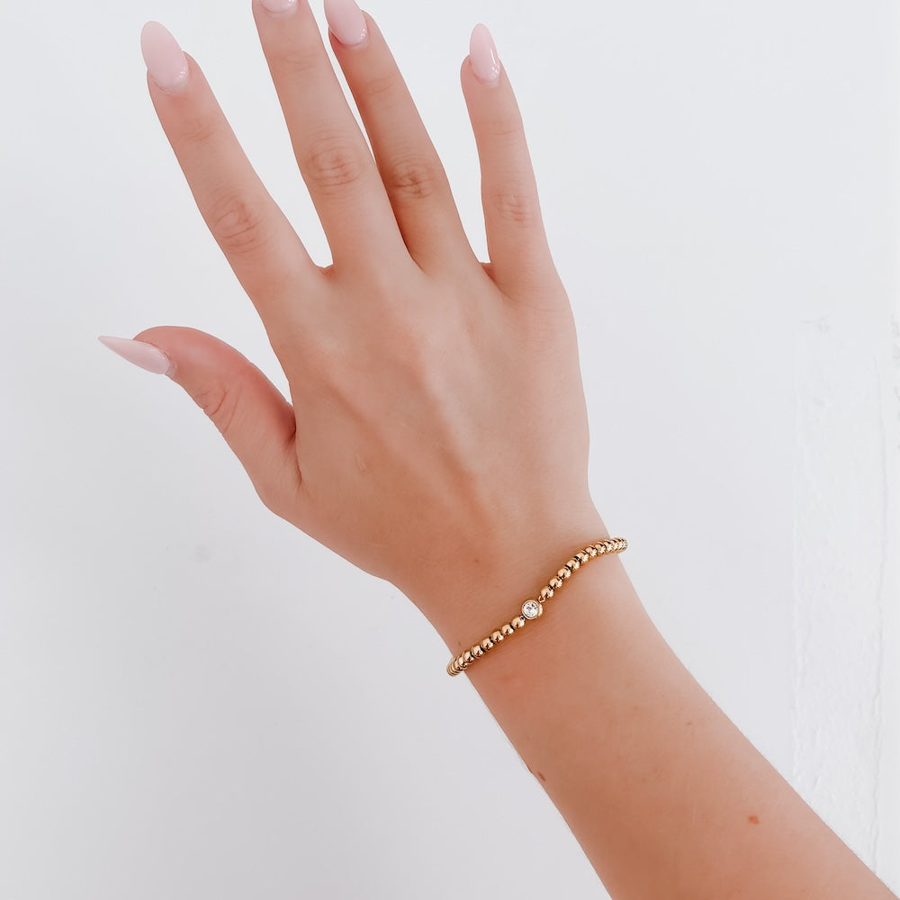 Ball Chain Diamond Bracelet - WATERPROOF