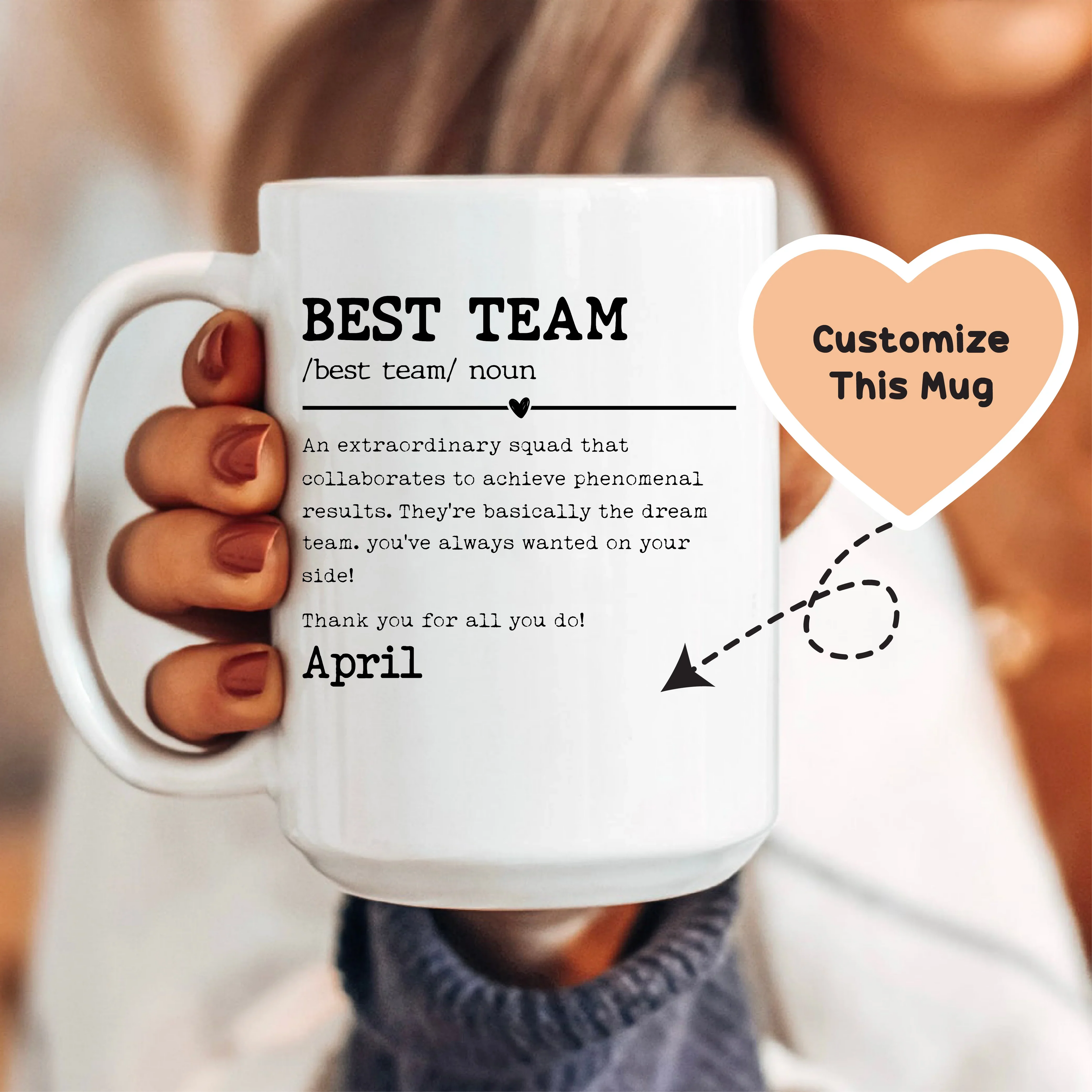 Best Team Custom Mug