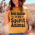 Country TV Fan Crewneck Tee – "Beth Dutton Is My Spirit Animal"