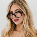 Black Retro Blue Light Glasses