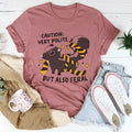 Sweet & Chaotic Personality Shirt – "Very Polite But Also Feral" Tee