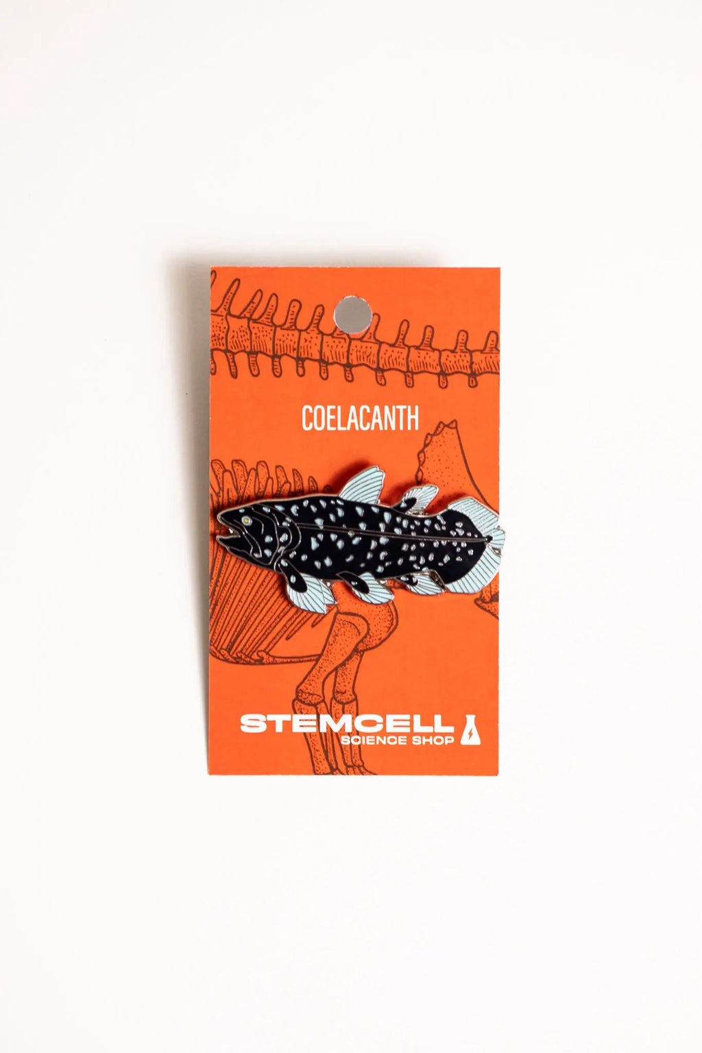 Coelacanth Enamel Pin (Coelacanthiformes)