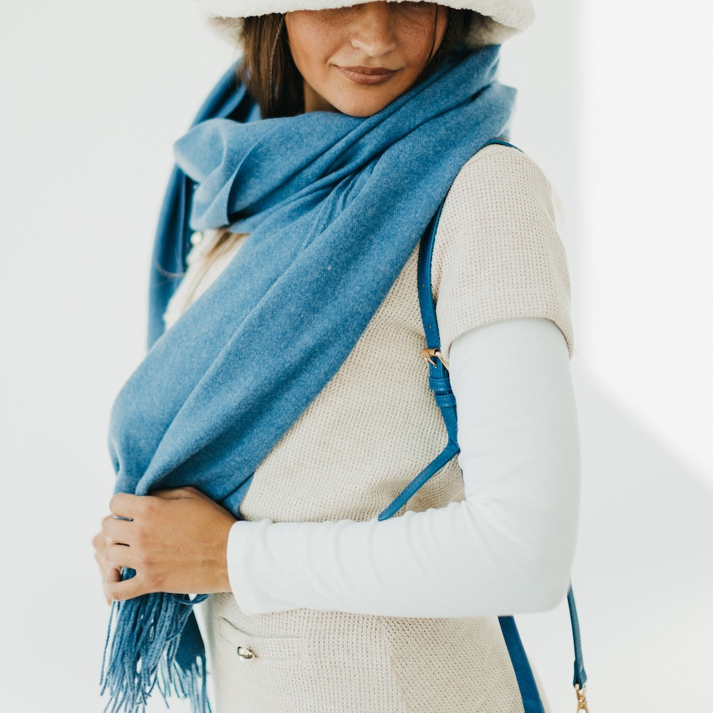 Cozy Cashmere Essential Soft Solid Scarf