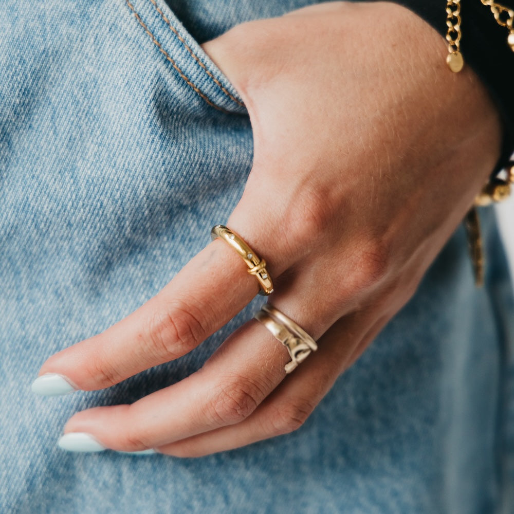 Diamond Studded Ring - WATERPROOF