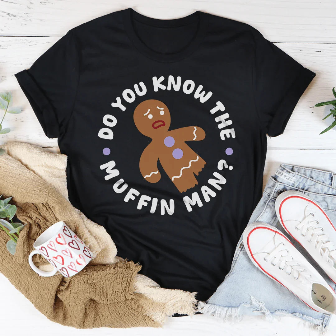 Shrek Movie Parody Top – "Do You Know The Muffin Man" Graphic T-Shirt