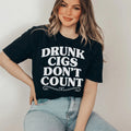 Party Night Confession Top – "Drunk Cigs Don't Count" Casual Shirt
