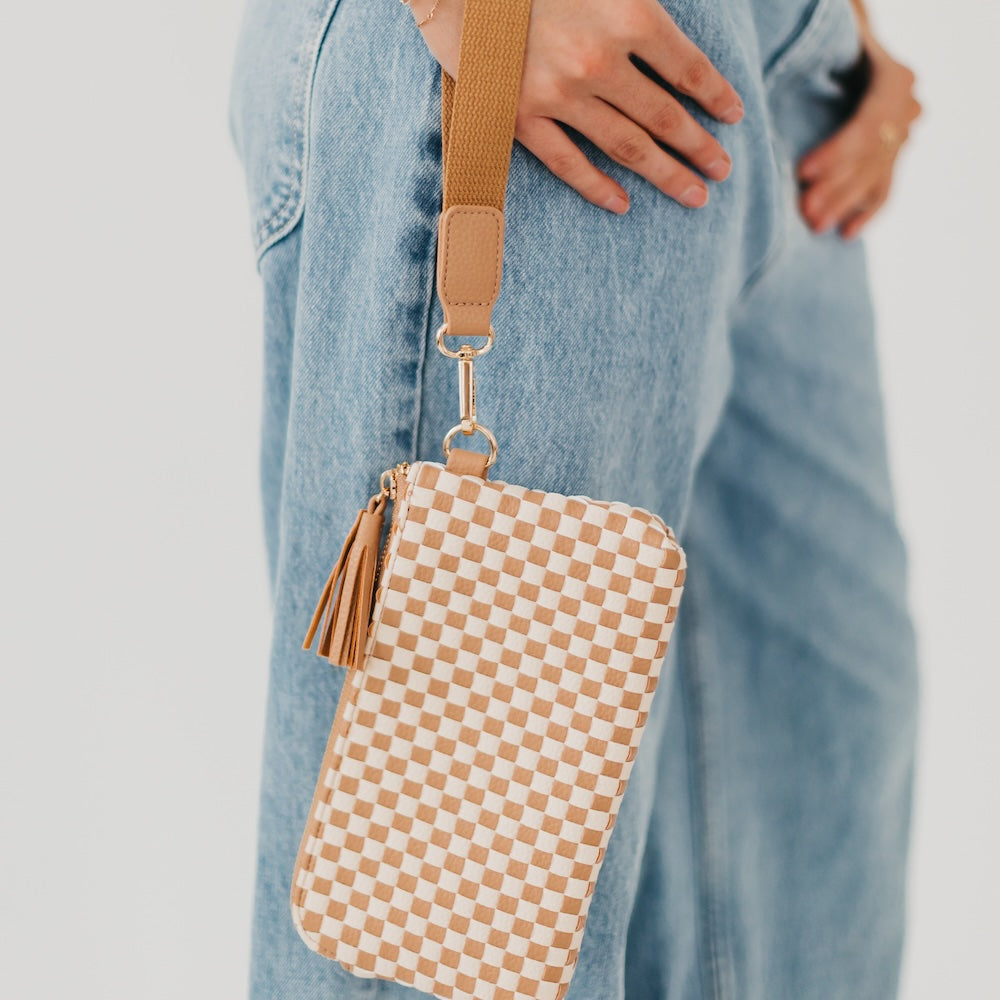 Emma Woven Clutch Wristlet