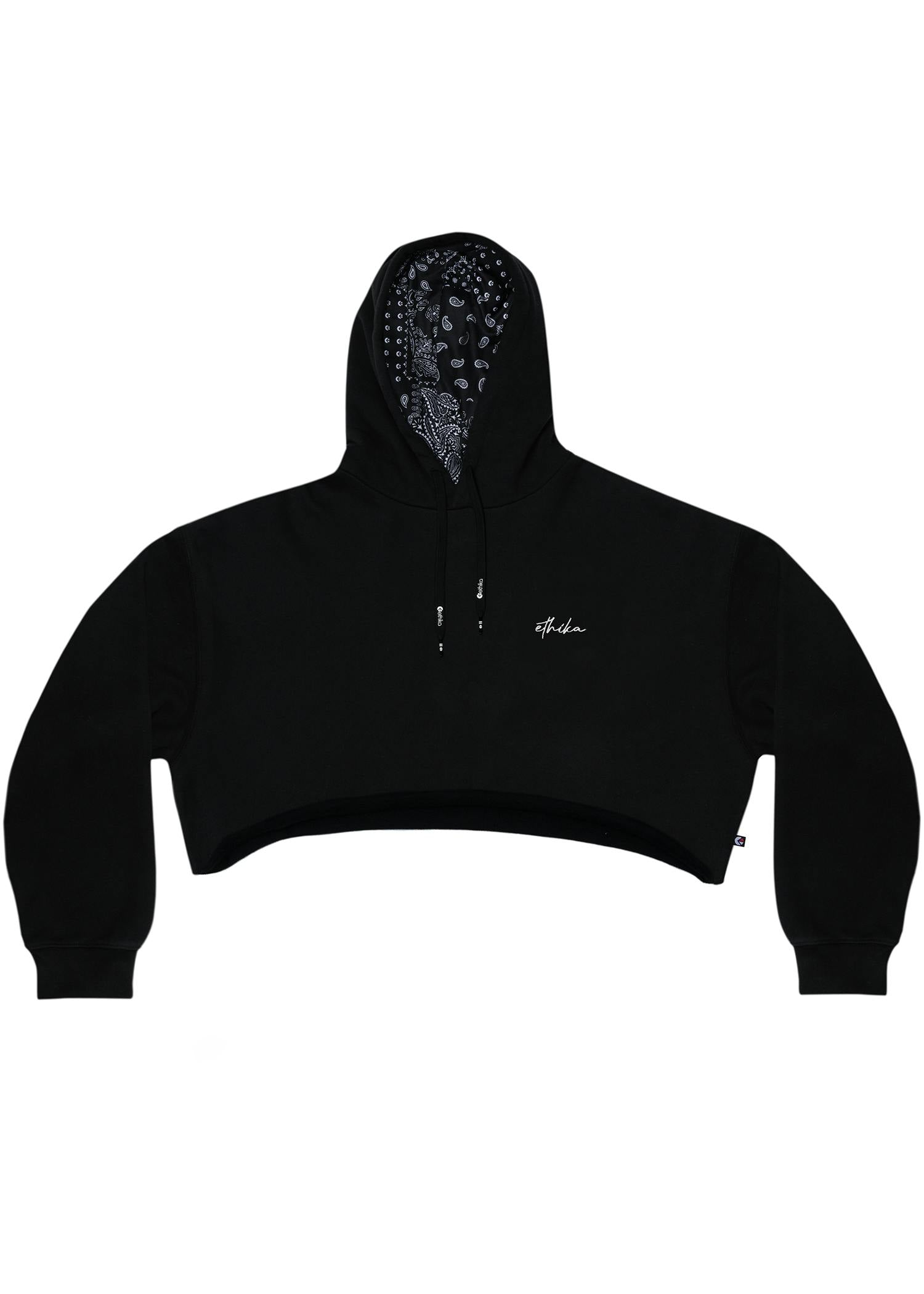 Black | Womens Fitted Zip Hoodie