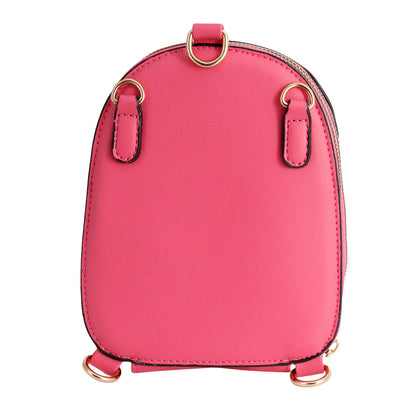 Fuchsia Flower Mini Backpack