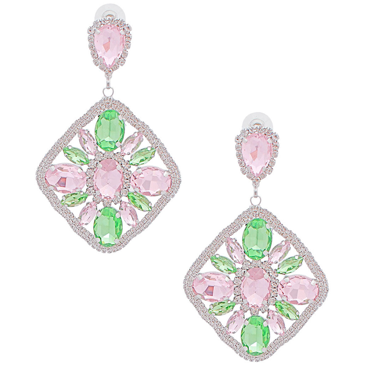 AKA Light Pink Green Crystal Diamond