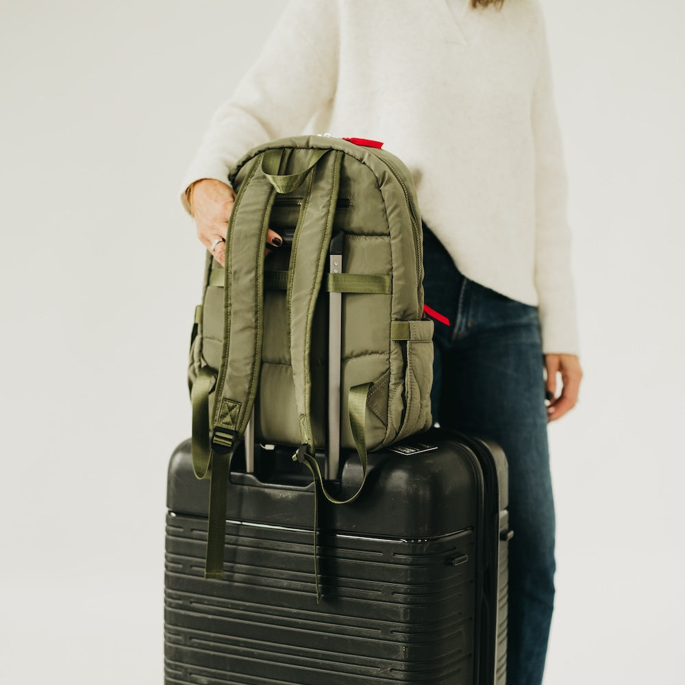 Go-To Organized Puffer Nylon Backpack