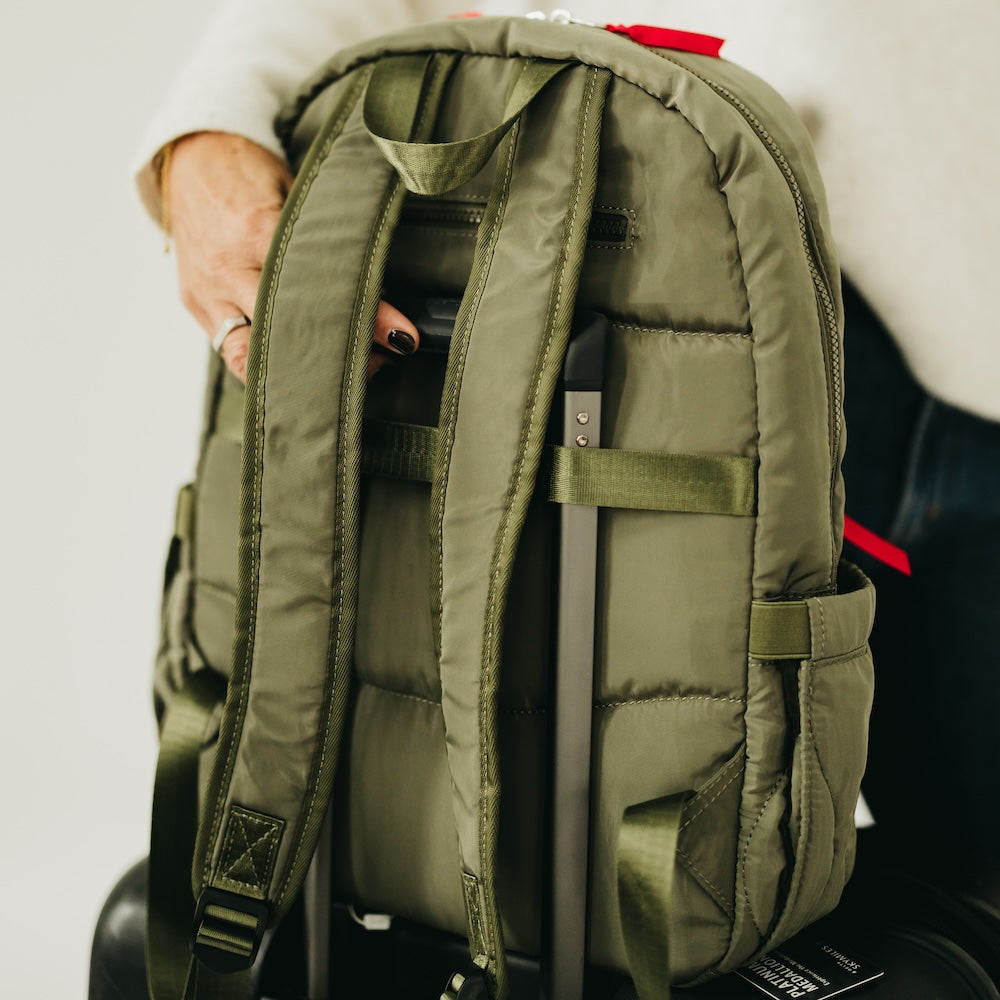 Go-To Organized Puffer Nylon Backpack