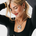Irregular Square Statement Necklace - WATERPROOF