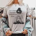 Relatable Everyday Graphic T-Shirt – "It's Fine I'm Fine Everything's Fine"