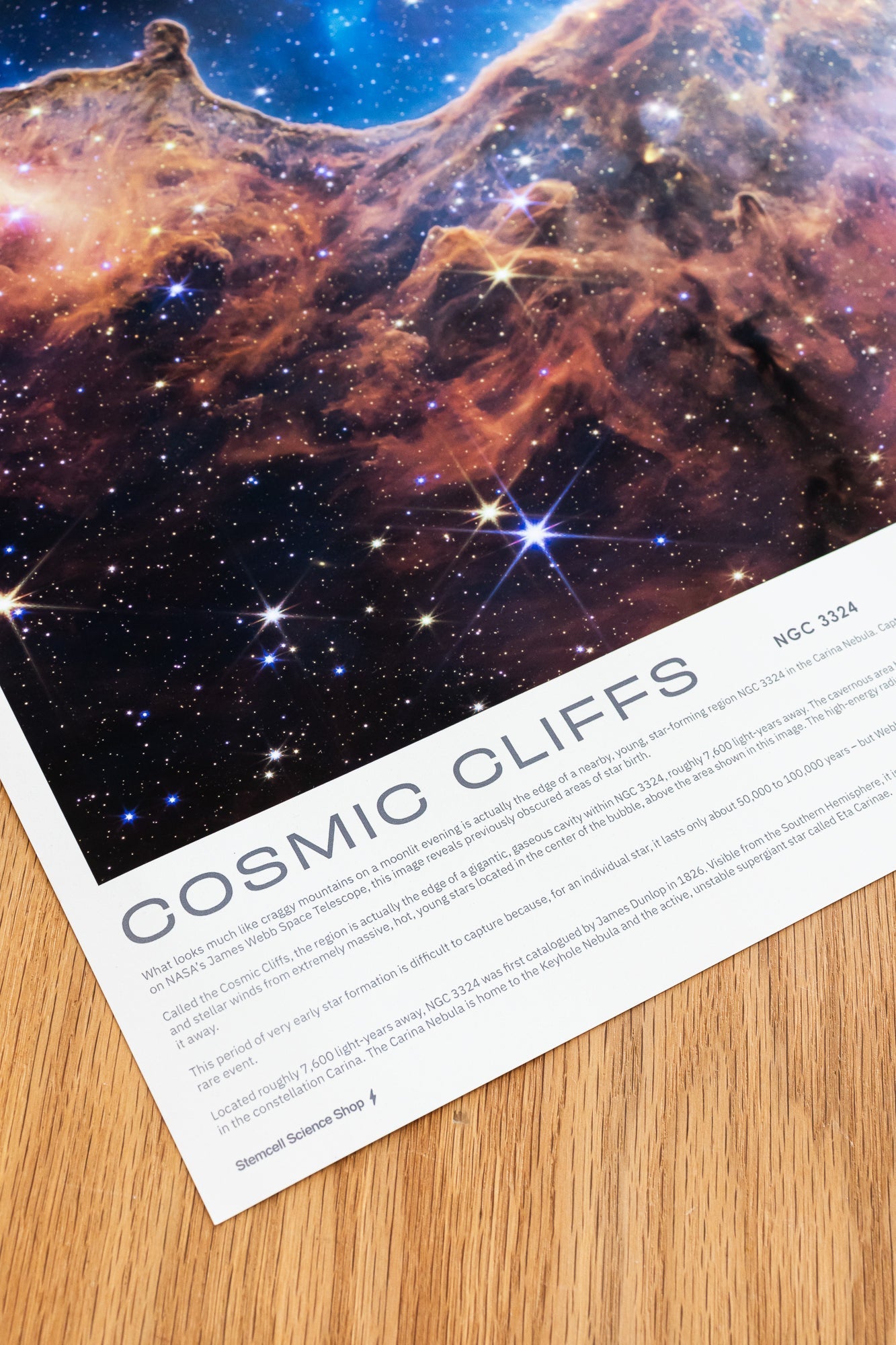 JWST Historic Poster #4 - Carina Nebula (Cosmic Cliffs)