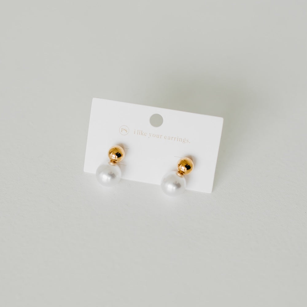 Kelly Pearl Drop Earrings - WATERPROOF