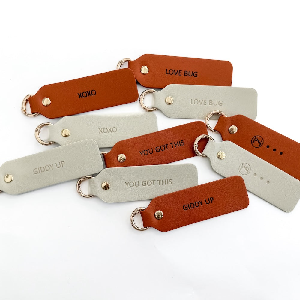 Vegan Leather Kind Keychain