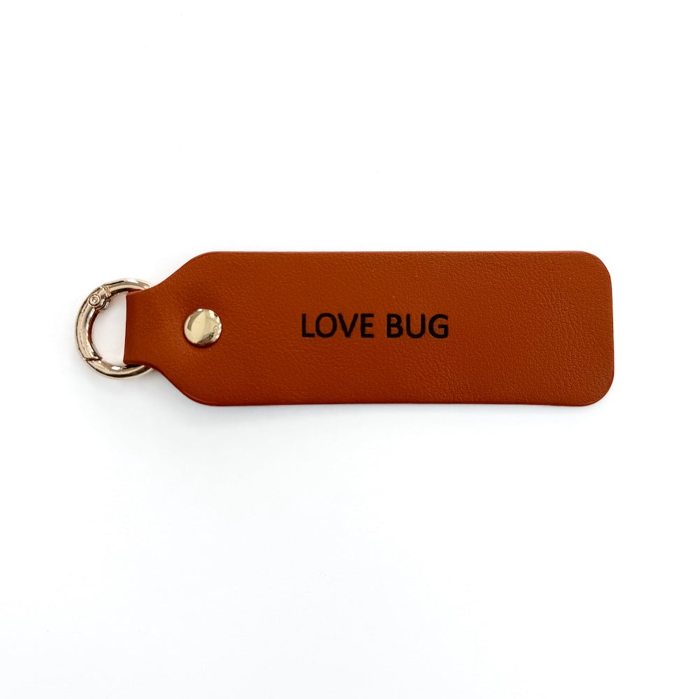Vegan Leather Kind Keychain