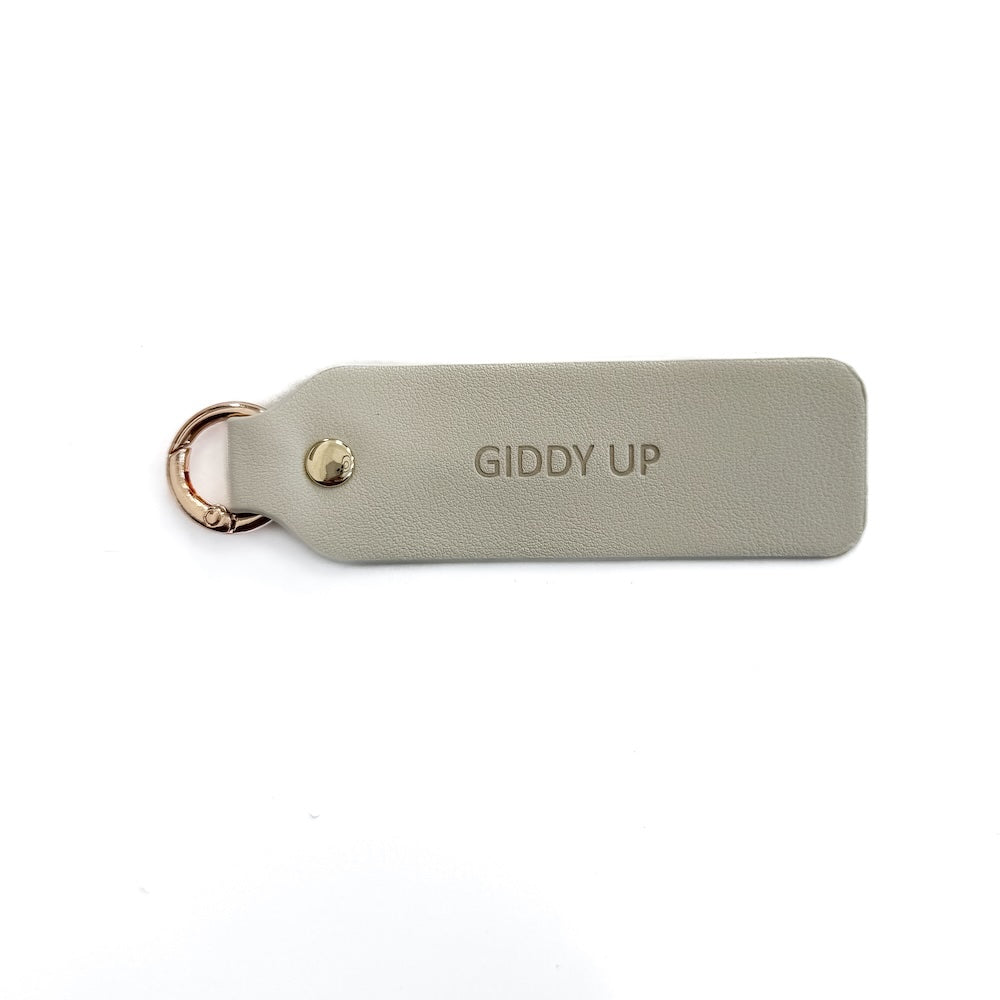 Vegan Leather Kind Keychain