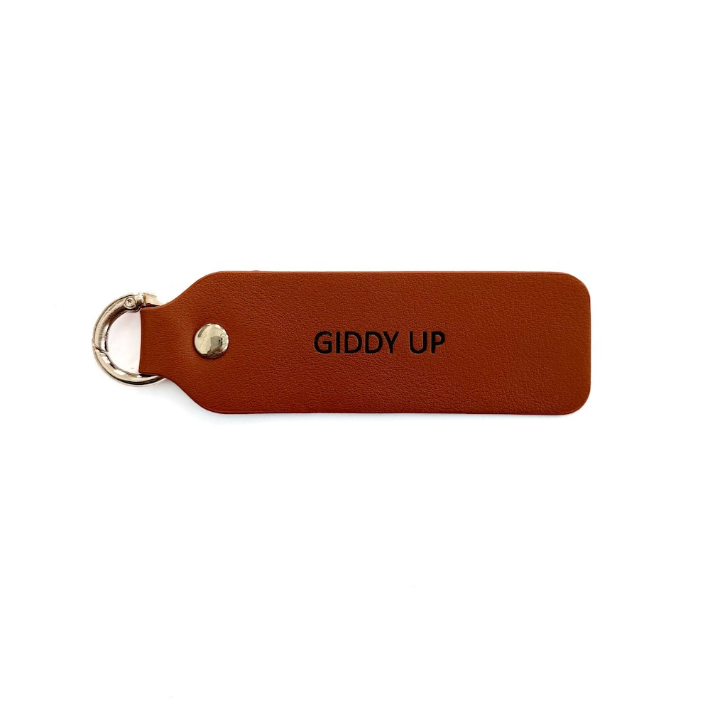 Vegan Leather Kind Keychain