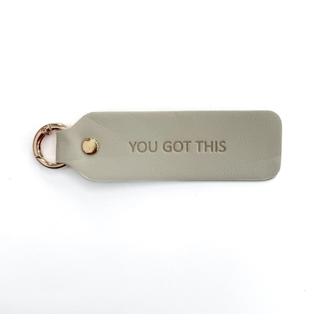Vegan Leather Kind Keychain