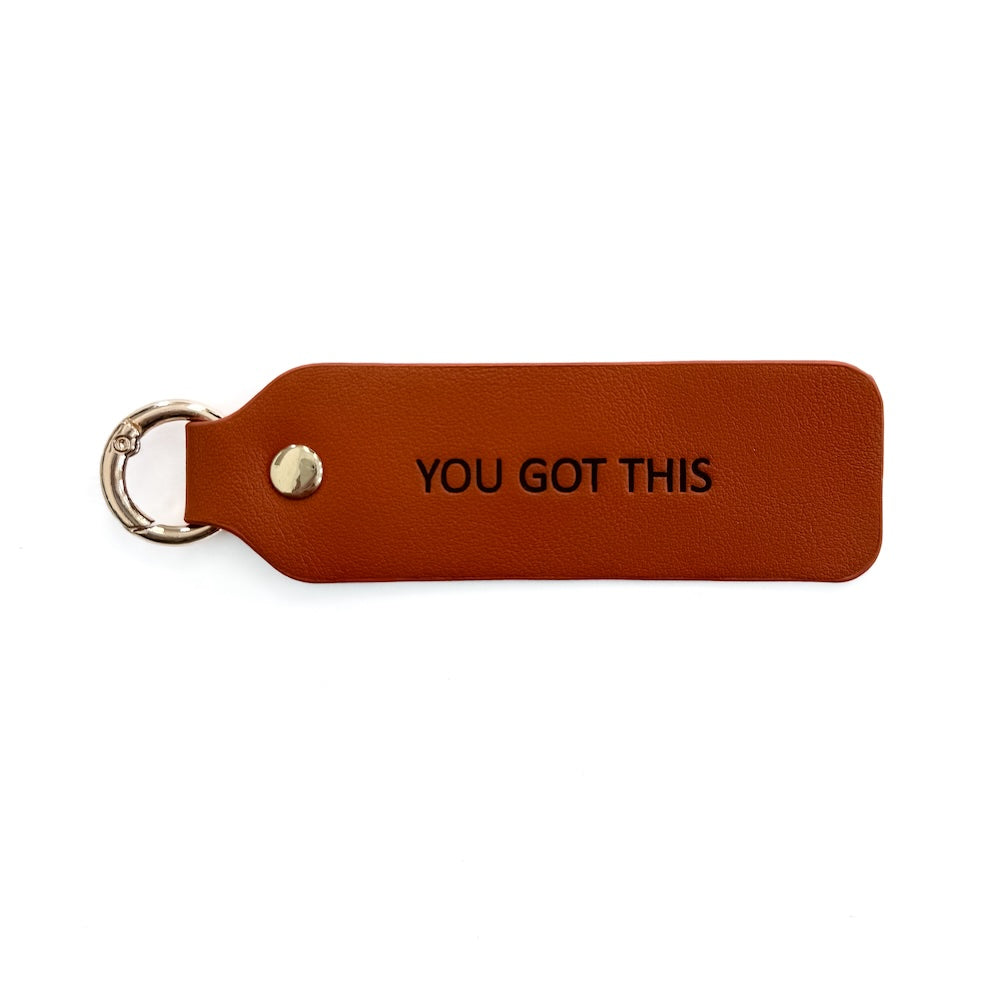 Vegan Leather Kind Keychain