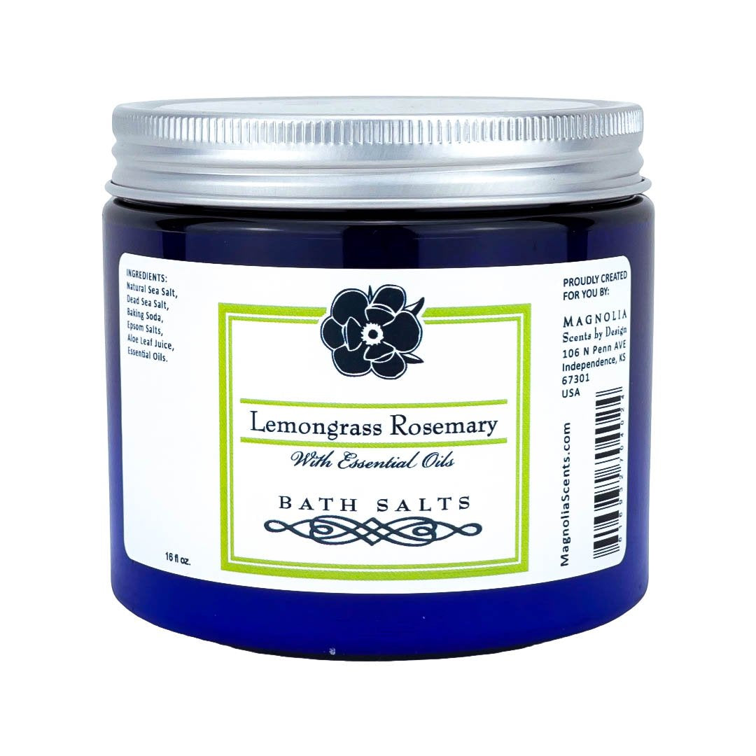 Lemongrass Rosemary 16oz Bath Salts