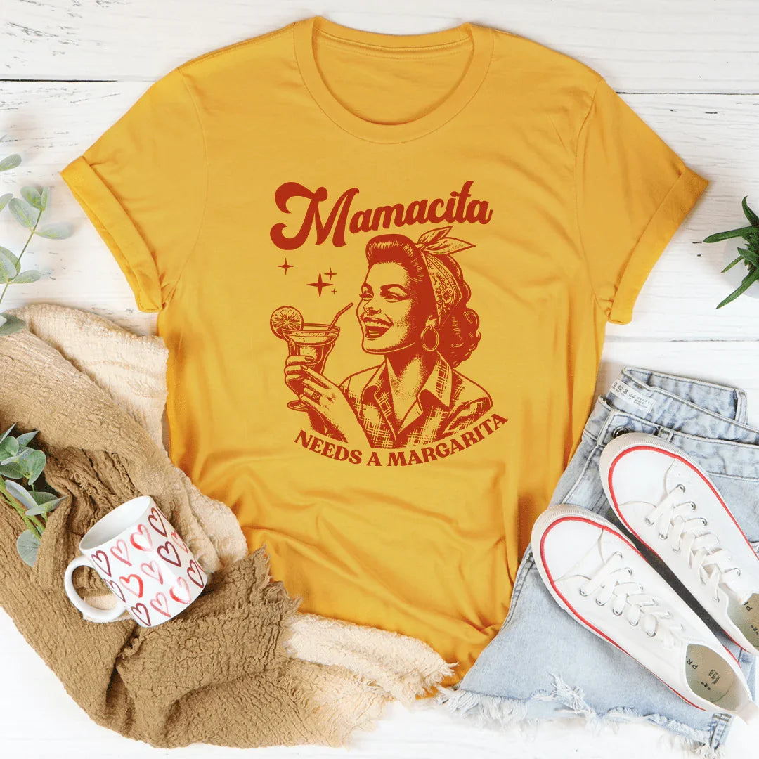 Cinco De Mayo & Vacation Mom Top – "Mamacita Needs A Margarita" Tee