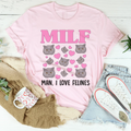 Funny Cat Mom Aesthetic Top – "MILF Man I Love Felines" Cat Lover Tee